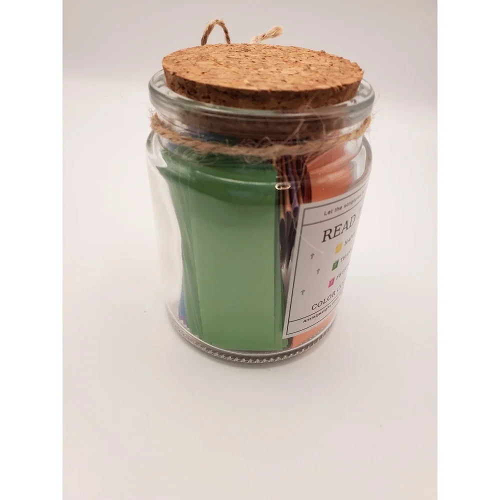 Color Coded Bible Verse Jar - Inspirational Christian Gift